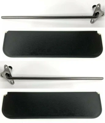 Soportes parasol izquierdo y derecho con almohadillas para camioneta Chevy/GMC de 1947-53   Foto 1 de 4