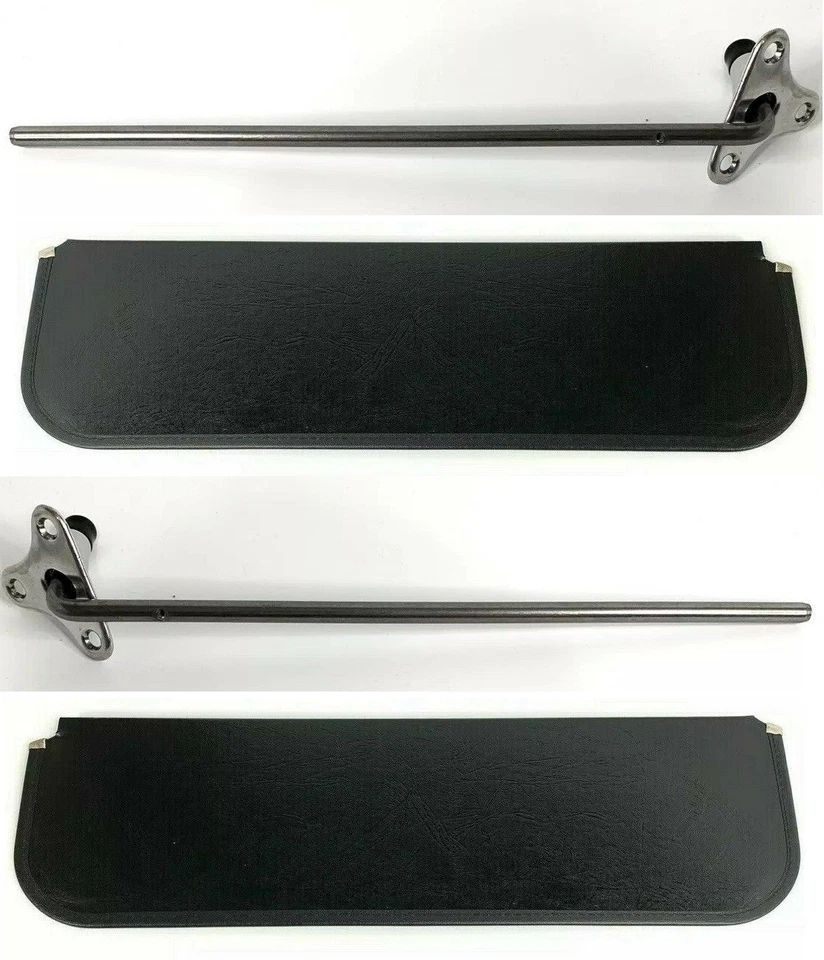 左右遮阳板支架带垫适用于 1947 - 53 雪佛兰 / 吉姆西卡车   — 第 1/4 张图片