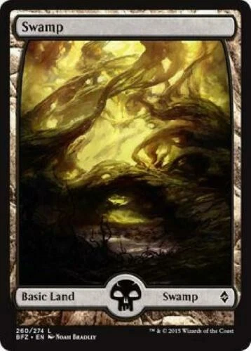 Swamp 260 FULL ART Battle for Zendikar -NM- MTG Magic the Gathering DNA GAMES - Image 1 of 1