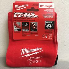 Milwaukee 18 in ANSI Cut Level 3 Protective Arm Sleeves In Red M 48-73-9031 #2