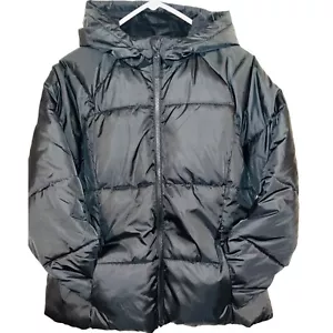Swiss Tech Black Womens jacket/coat Pockets Fleece Lining/ Hooded XL NWOT - Picture 1 of 4