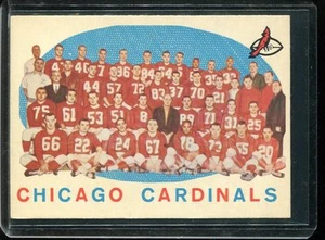 1959 Topps Football # 118 Chicago Cardinals NM+ Near Mint Plus - Picture 1 of 2