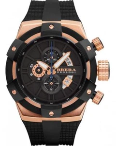BRERA OROLOGI watch Super Sportivo BRSSC4902 Rose Gold ~ Black - Picture 1 of 5