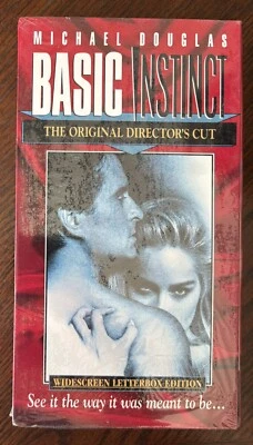 BASIC INSTINCT Original Director’s Cut Widescreen Edition VHS Like New - Image 1 of 4