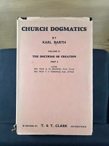 Church Dogmatics, Volume 3.2: Creation by Karl Barth (1960 Hardcover DJ) - Picture 1 of 11