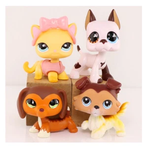 4x LPS Dachshund #675Short Hair #339 Great Dane #577 Collie #58 Animal lps Toys - Picture 1 of 4
