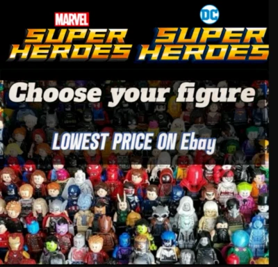 LEGO DC & Marvel Super Heroes Minifigures Lot - You Pick - Superman, Batman,... - Image 1 of 2