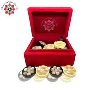 30 Pieces Backgammon Checkers Inlaid Mother of Pearl - Handmade - Picture 1 of 3