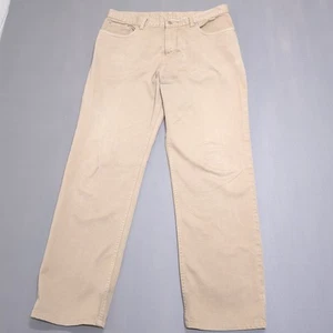 Zegna Sport Hose Herren 34x30 beige hellbraun khaki Chino Vintage gerades Bein Italien Baumwolle - Bild 1 von 18