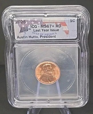 2025 Lincoln Shield Cent – ICG MS67+ RD “Last Year Issue” – Red Brilliant Gem  - Image 1 of 4