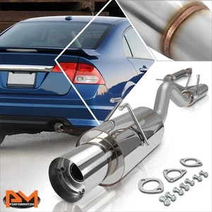 For 06-11 Honda Civic Si FG2 2-Dr K20 4" Tip Muffler Performance Catback Exhaust - Picture 1 of 5
