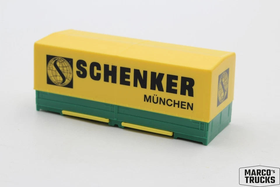 Herpa Wechselbrücke Wechselpritsche grün/gelb „Schenker München“ 1:87 /H24598 - Bild 1 von 1