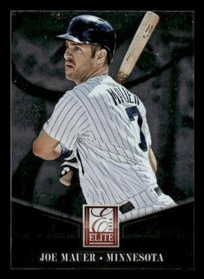 2014 Donruss #69 Joe Mauer Elite Minnesota Twins - Image 1 of 2