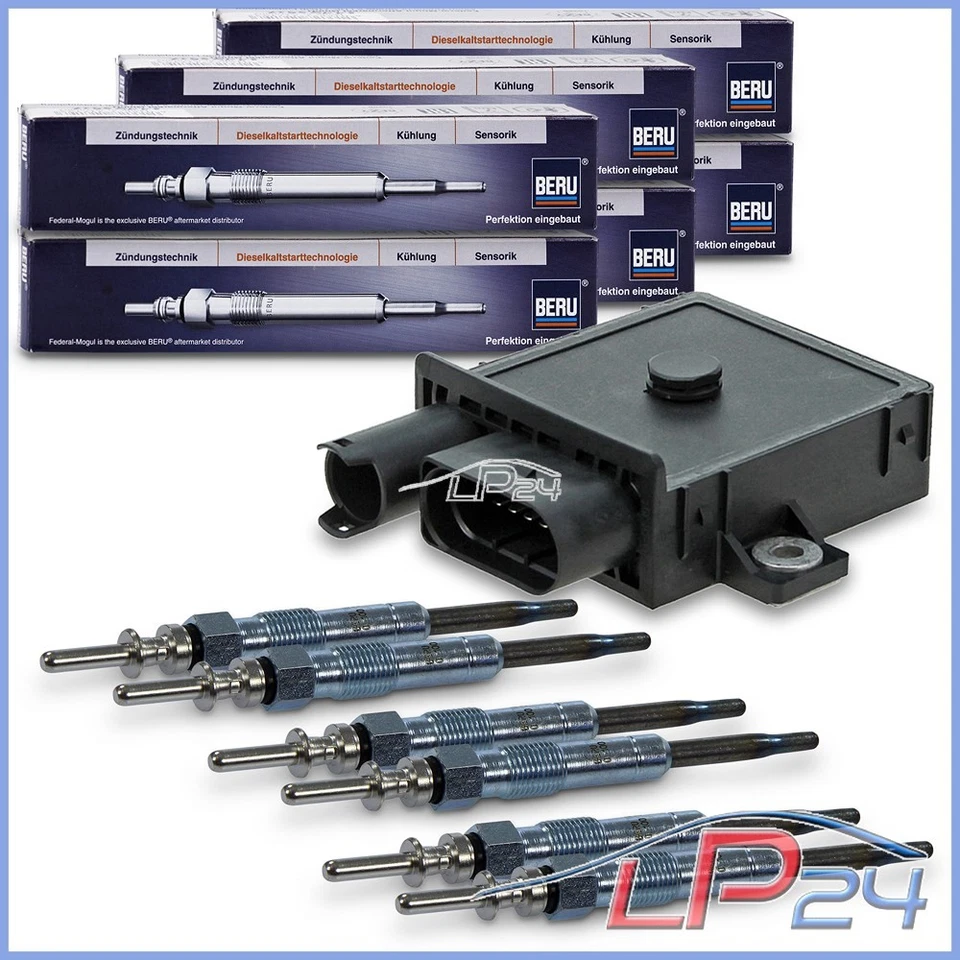 IKA CONTRÔLE + 6x BERU BOUGIE POUR BMW 3-ER E46 E90 5-ER E60 6-ER X3 X5 M57 - Photo 1/4