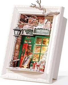 Rolife DIY Miniature Christmas House Kit Creative Frame 3D Wall-Mountable Dollho - Picture 1 of 6