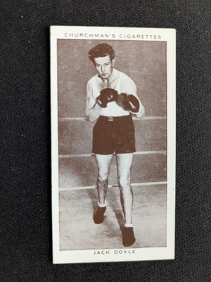 1938 Churchman Boxing Personalities Card # 13 Jack Doyle (EX) - Image 1 of 3