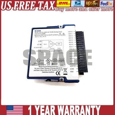 US Free TAX NEW NI NI-9205 NI9205 C Series Voltage Input. - Image 1 of 4