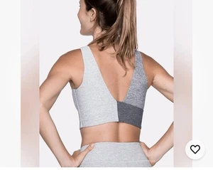 Outdoor Voices graues Crop Top, Sport BH, Workout, Activewear, Sportler - Bild 1 von 6
