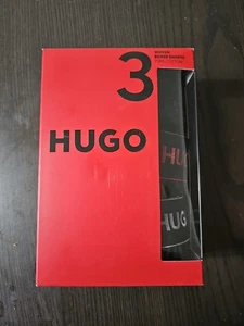 HUGO Men's 3 Pack Woven Boxers Triplet, Black, Size Large  - Picture 1 of 6