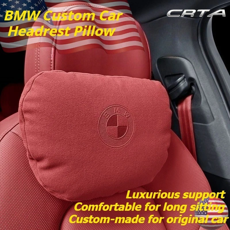 fit for BMW car headrest lumbar pillow seat neck pillow 3/5/7 X1X2X3X5X6 series - Image 1 of 4