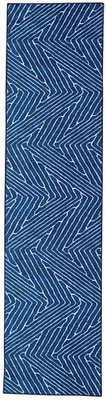 Linon Home Decor Products The Anywhere Washable Rug Varishna Blue & Ivory 2' ... - Image 1 of 4