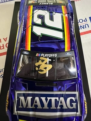 Mustang de ação autografado RYAN BLANEY 2020 #12 Pensk Menards Darlington CC 1:24 - Imagem 1 de 4