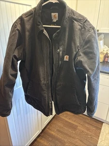 CARHARTT  Full Swing Jacket Men's Size M Reg BLACK Insulated NO HOOD NICE - Picture 1 of 15