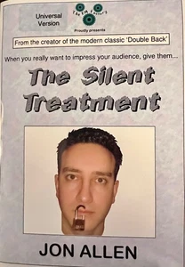 Jon Allen Silent Treatment Universal Edition Mentalism Comedic Card Magic - Bild 1 von 2