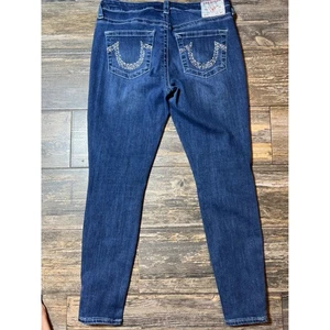 True Religion Gr. 30 Jennie Curvy Mid Rise Super Skinny Bling Jeans Western - Bild 1 von 11