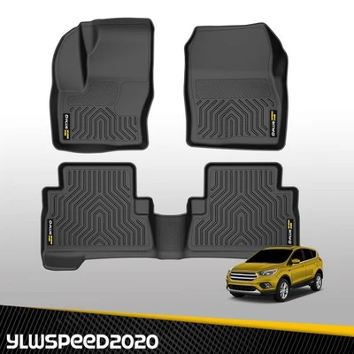 Floor Mats Fit For 2013-2019 Ford Escape 2013-2018 C-Max All Weather TPE Liners — 第 1/4 张图片