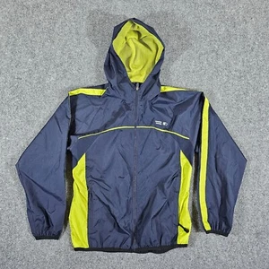 Vintage 90s Starter Full Zip Windbreaker Mesh Lined Hood Jacket Blue/Green Men S - Imagen 1 de 7