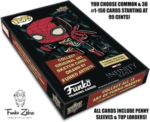 Funko Pop Marvel Upper Deck You Choose SDCC Cards *Base Set #1-100 & 3D 101-150* - Picture 1 of 152