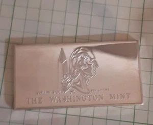 1948-1973 .625 Oz .999 Silver Washington Mint Vintage Bar 300 Grains - Picture 1 of 4