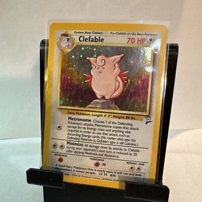 Pokémon TCG - Clefable - Pokémon (1995) - Unlimited Base Set 2 - 5/130 - Holo - Image 1 of 2