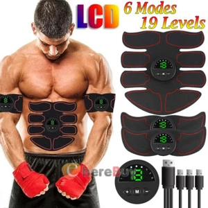 Electric Muscle Toner Machine ABS Toning Belt Simulation Fat Burner Belly Shaper - Picture 1 of 43