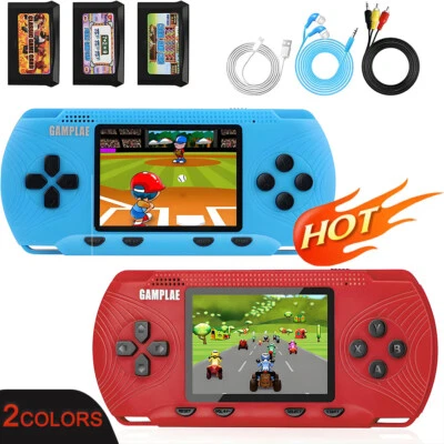 GAMPLAE Portable Handheld Game Console 3" HD Built-in 258 Games HD Classic Kids Toy Gift