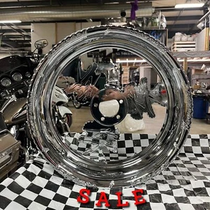 CLEARANCE STOCK SIZE CHROME KANJI REAR WHEEL 99-24 SUZUKI HAYABUSA - Picture 1 of 12