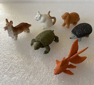 Safari Ltd Mixed Lot 6 Animals Miniature Toys Cake Topper PVC