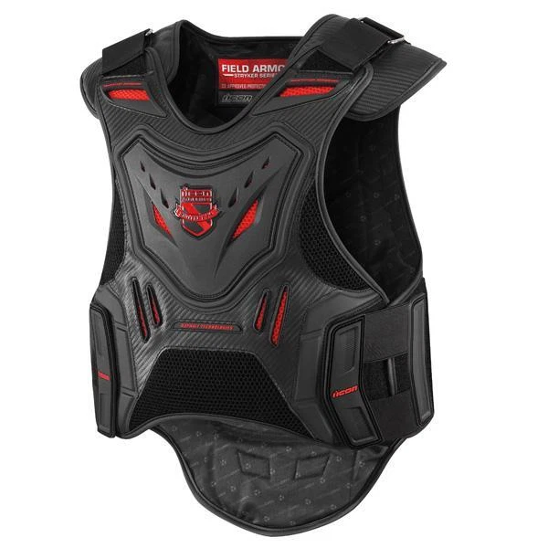 Icon Mens Stryker Vest Field Armor Black Lg-xl 2701-0511