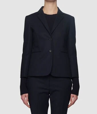 $1450 THE ROW Mujer Azul Lobston Pulsera-Manga Algodón Chaqueta Blazer Talla 10 Foto 1 de 4
