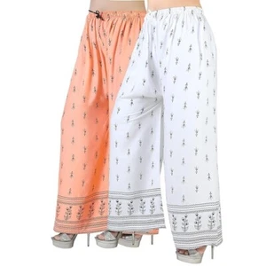 Women's Wear set of 2 Palazzo Pants Stylish wide leg Comfortable Bottoms - Picture 1 of 3