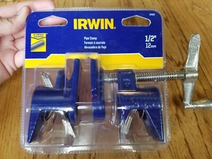 PIPE CLAMP 1/2" Irwin 224212 NEW! no threaded pipe needed! - Picture 1 of 4