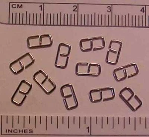 Strong Bent Wire Model Horse ECONOMY BUCKLES for 3/32 Inch Leather Lace - SILVER - Picture 1 of 1