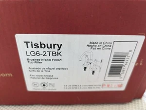 Pfister LG6-2TBK Tisbury sur pont garniture de baignoire avec douche à main. Nic brossé - Photo 1/4