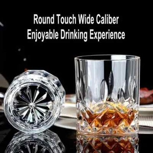 Christmas Whiskey Glasses Set Old Fashion Whisky Glass Tumblers Men Xmas GIFTS - Picture 1 of 4
