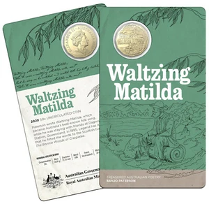Moneda 50c Australia Banjo Paterson 2020 - Vals Matilda - Imagen 1 de 3