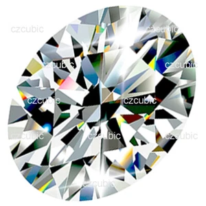 PIEDRAS SUELTAS CÚBICAS DE CIRCONIO SUPER CALIDAD FORMA OVALADA 7 A CLARO REMITENTE EE. UU. - Imagen 1 de 6