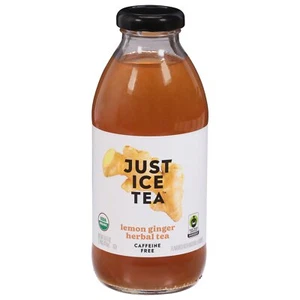 Just Ice Tea Organic Herbal Tea Lemon Ginger 16 fl oz - Picture 1 of 3