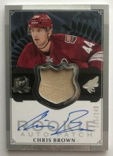 (HCW) 2013-14 Upper Deck The Cup Chris Brown Rookie Jersey Auto 245/249 RC 07455