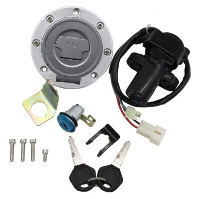 Ignition Switch Lock Fuel Gas Cap Fit For Yamaha YZF R1 R1 2004-2014 / YZF R6 R6 - Image 1 of 4